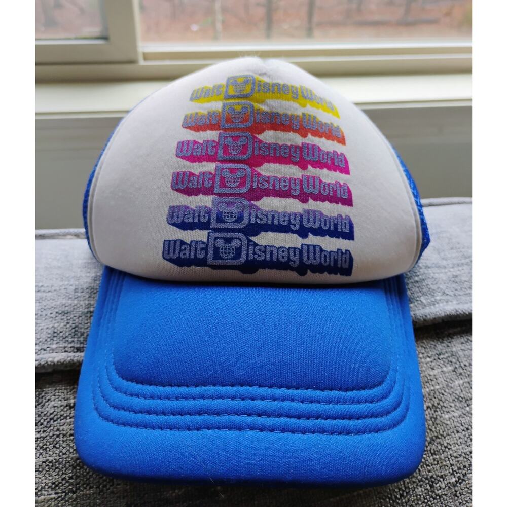 Authentic Disney Parks Vintage Walt Disney World Mesh Snap back Trucker Hat. - Picture 11 of 12